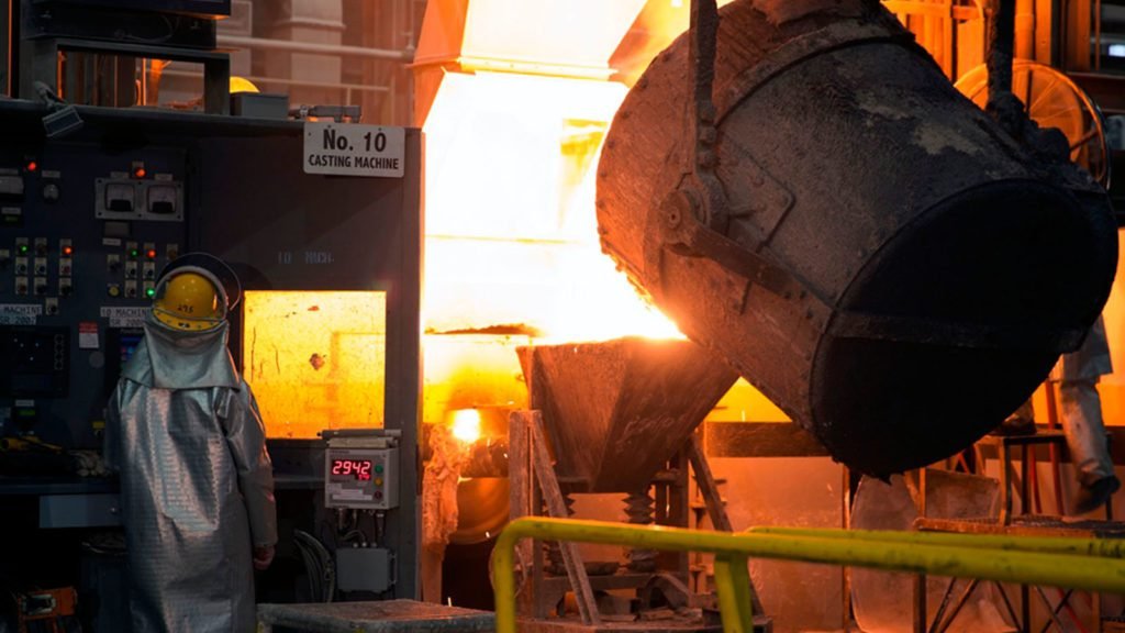 Large forged blank for open die forging capability