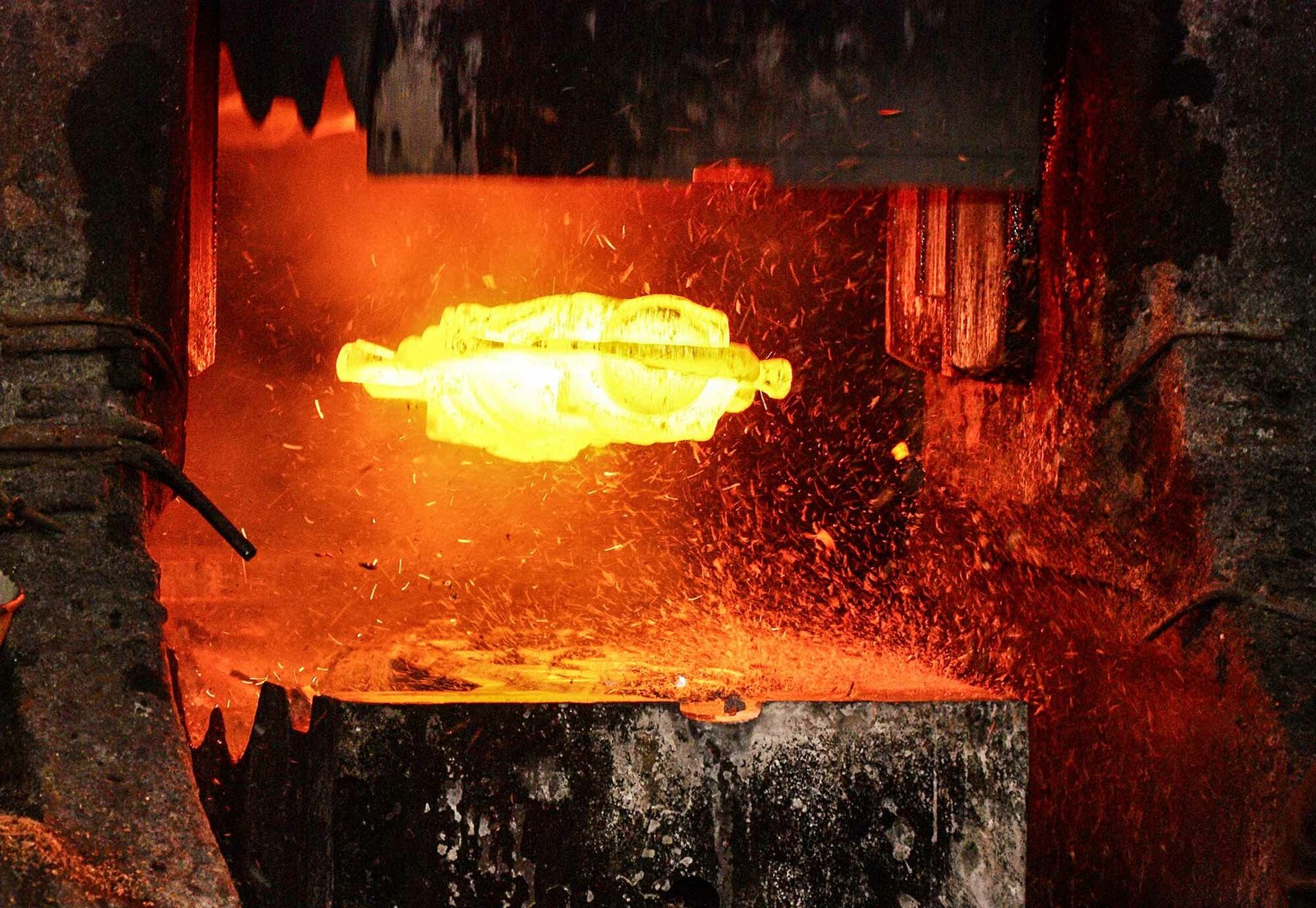 Machined and inspected forged parts
