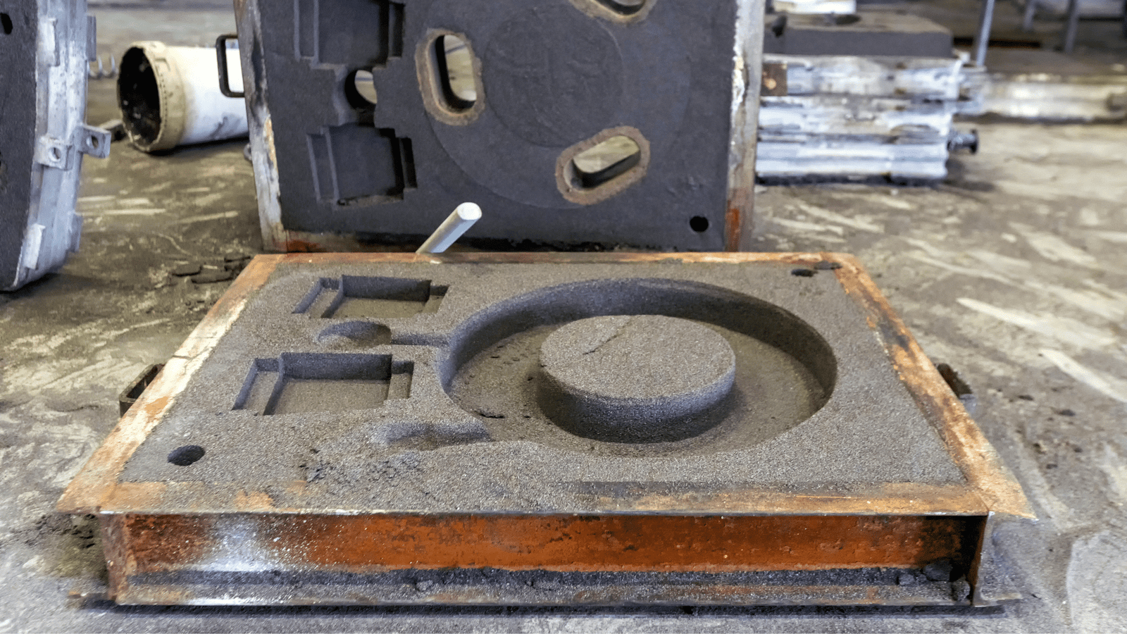 No-bake sand casting and controlled solidification material process